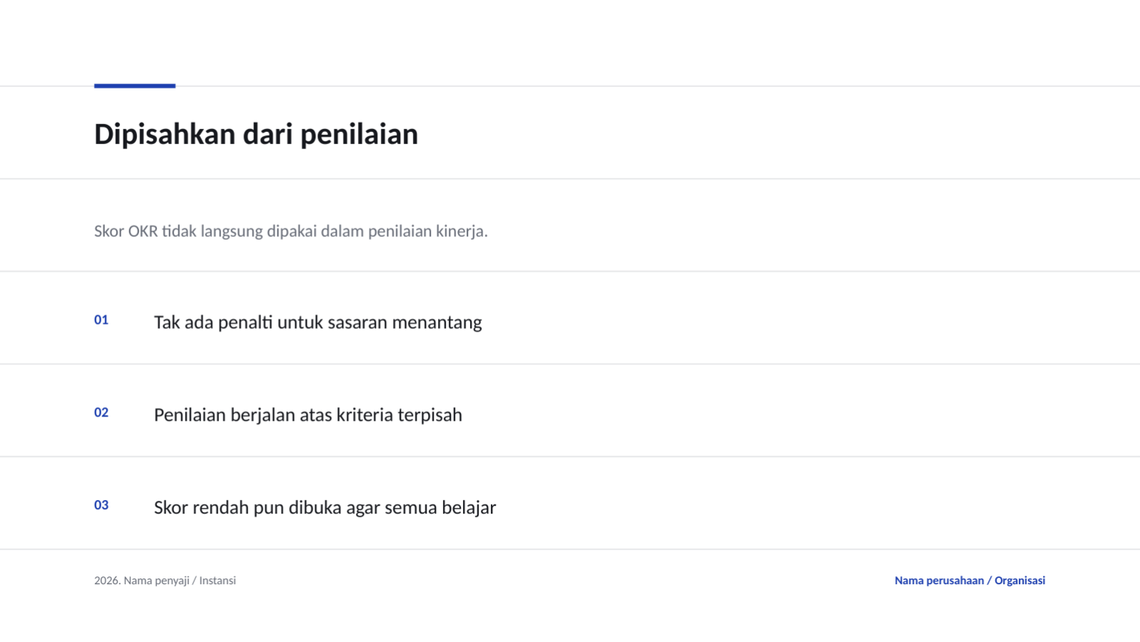 Slide 12 — Presentasi tinjauan OKR