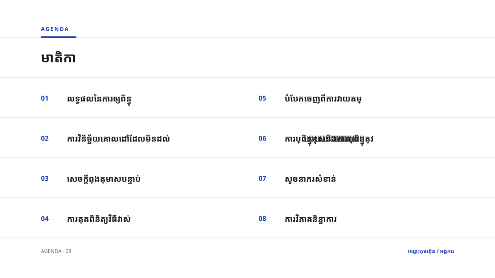 ស្លាយ 2 — បទបង្ហាញពិនិត្យ OKR
