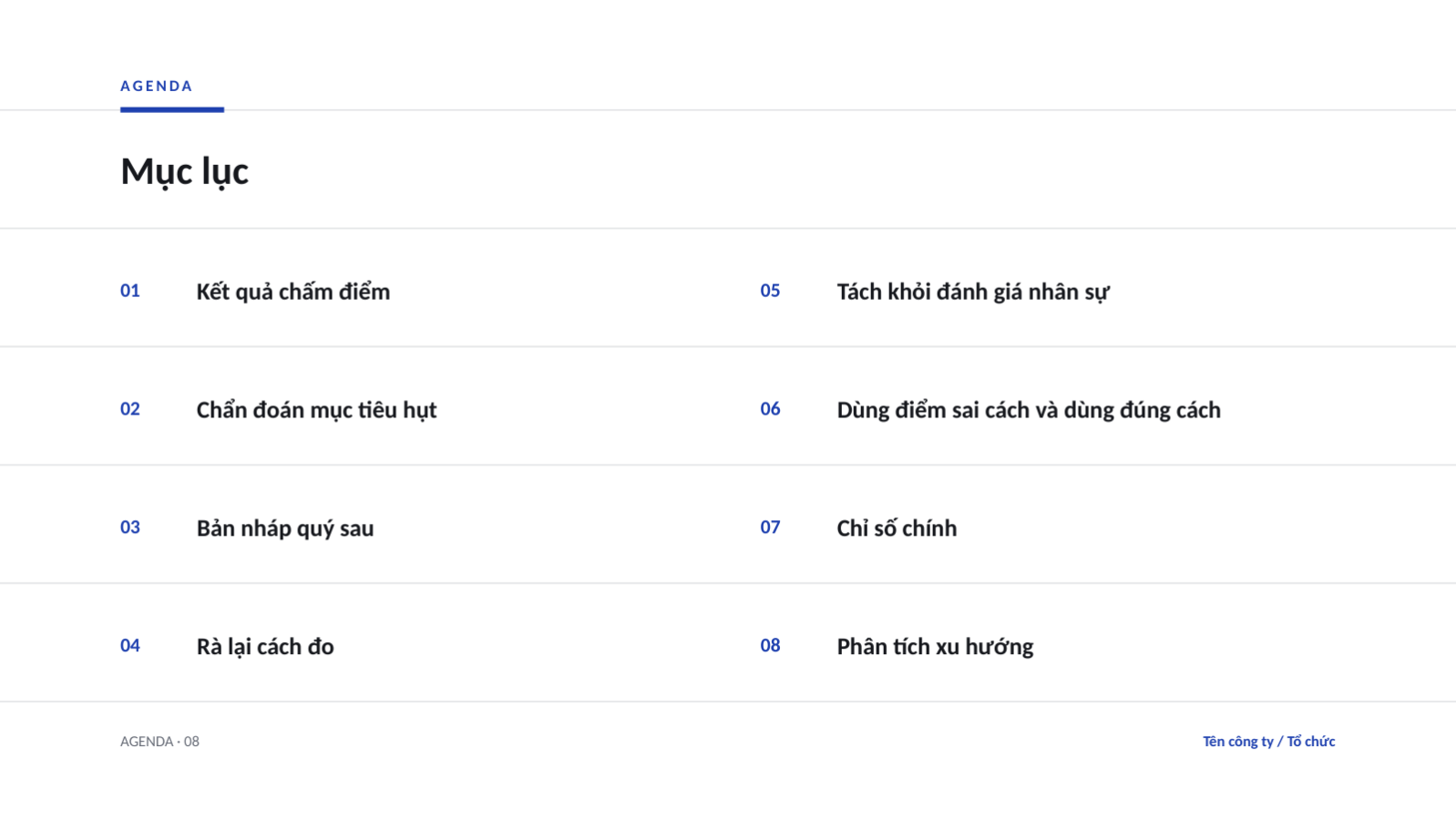 Trang chiếu 2 — Bài trình bày đánh giá OKR