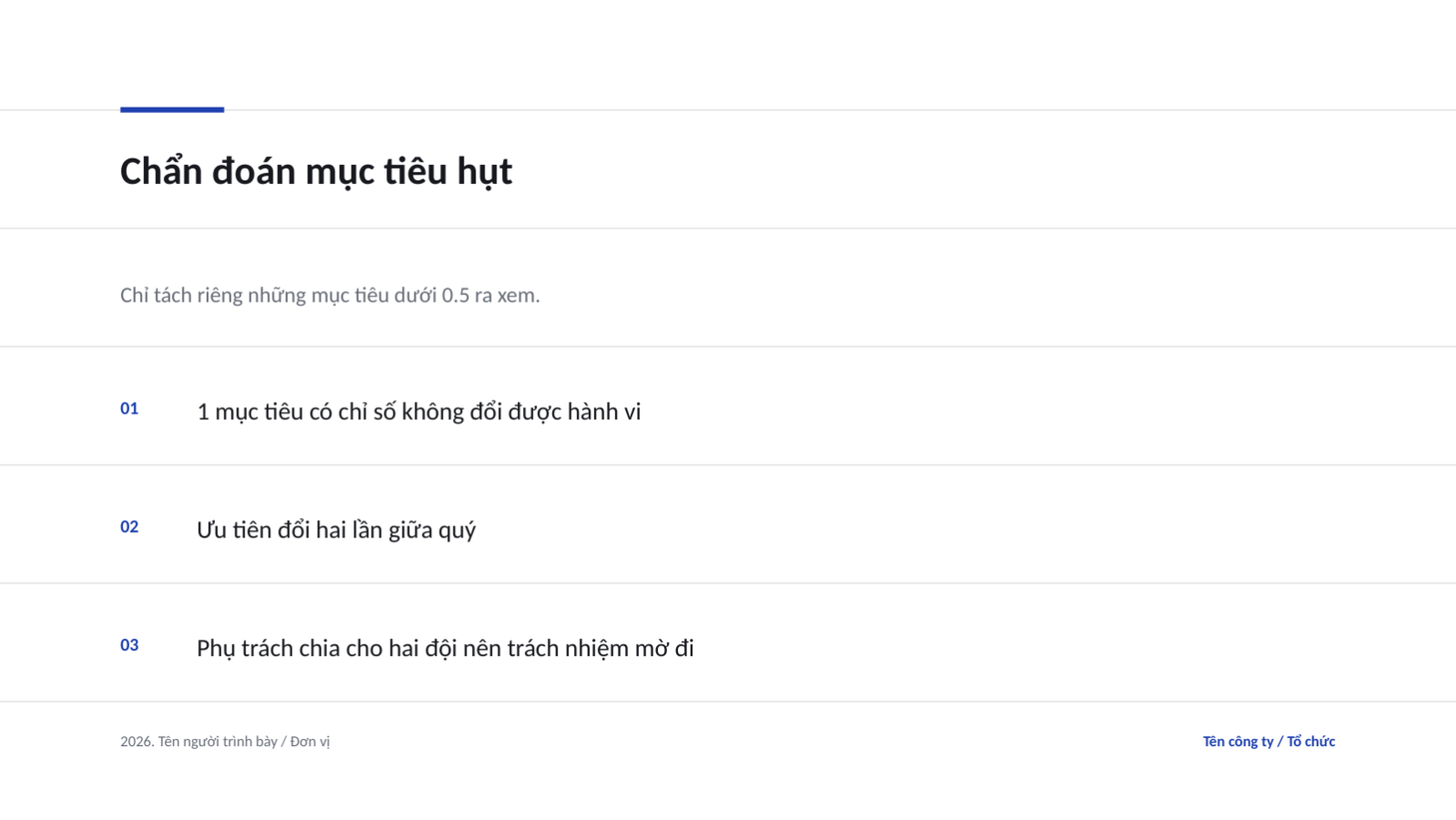 Trang chiếu 6 — Bài trình bày đánh giá OKR