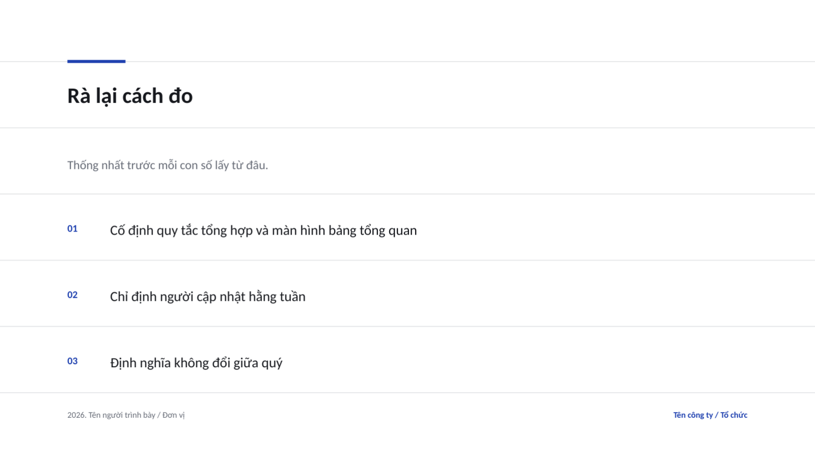 Trang chiếu 10 — Bài trình bày đánh giá OKR
