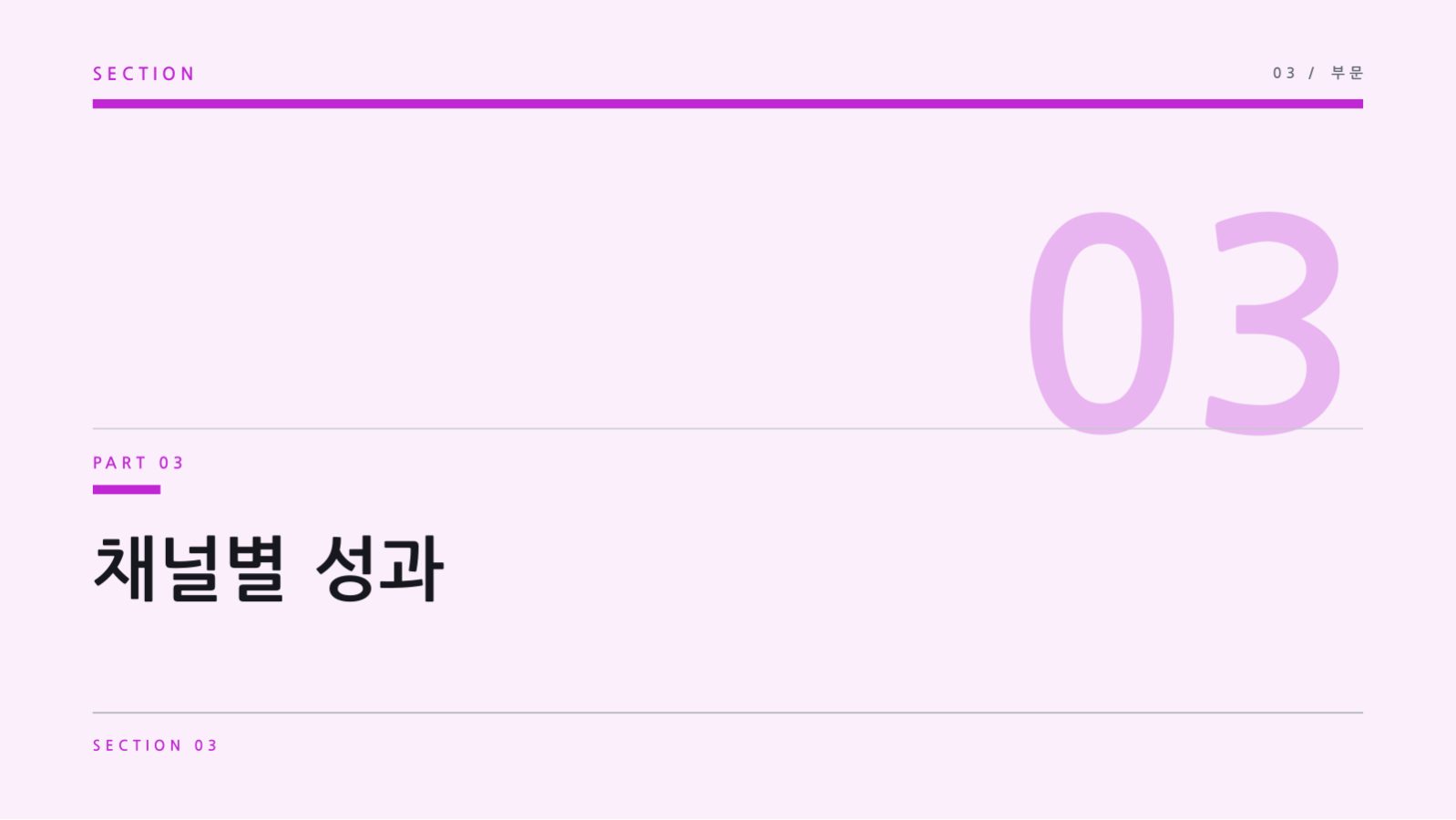 SNS 채널 성과 보고 슬라이드 7 미리보기
